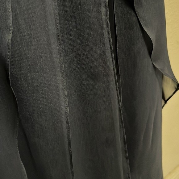 Adrianna papell chiffon flutter dress GUC Sz 4 - Picture 6 of 11